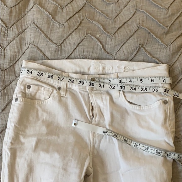 7 For All Mankind White Skinny Jeans size 27 - Picture 5 of 5